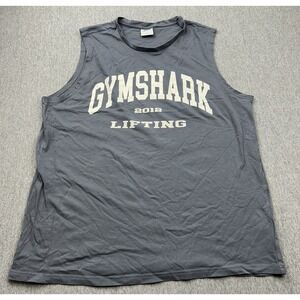 Gymshark Lifting 2012 Tank Top Sleeveless Shirt Mens Large Gray